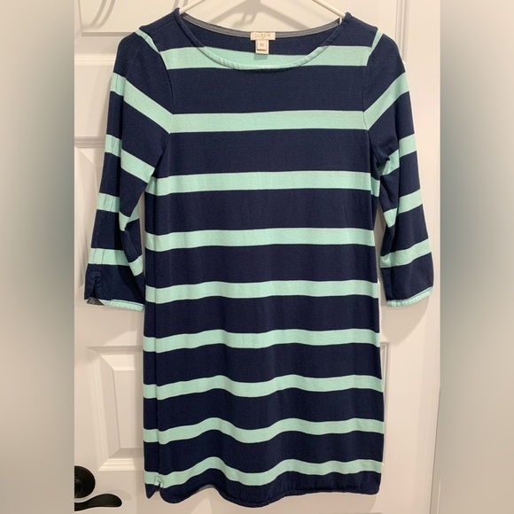 J. Crew Factory Striped Tunic Tee Shirt Dress - Picture 4 of 10